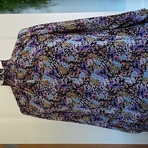Vintage-Style Boho Floral Mini Dress